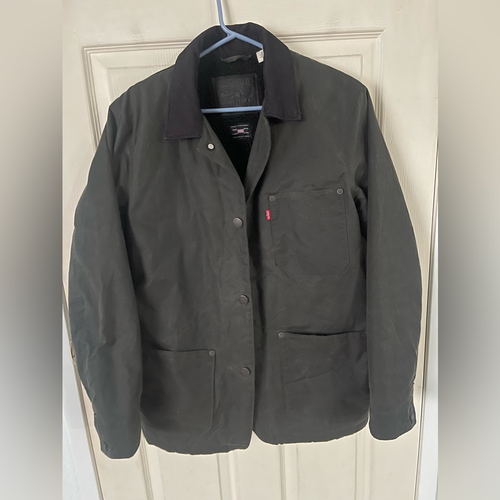 Levi’s Halley Stevenson Waxed Sherpa Coat Jacket Men’s M